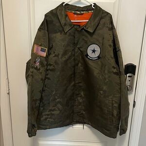 NFL 2019 Salute To Service Nike On field Dallas Cowboys Camouflage Jacket